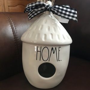 NWT-Rae Dunn-Ceramic Home Acorn Birdhouse
